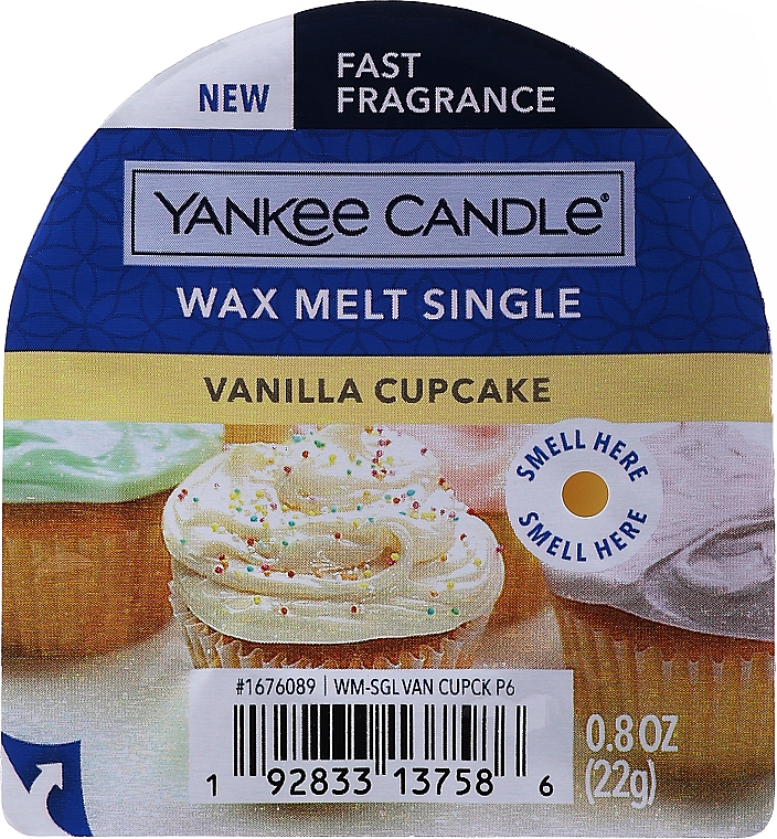 Duftwachs Vanilla Cupcake - Yankee Candle Vanilla Cupcake Wax Melt — Bild N1
