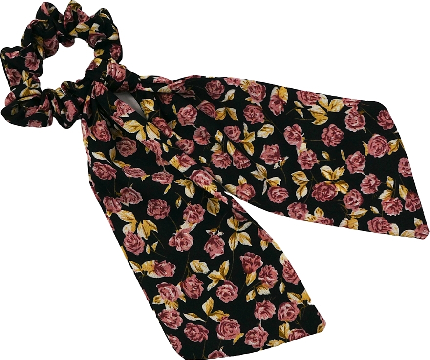 Haargummi schwarz mit Rosen - Lolita Accessories — Bild N1