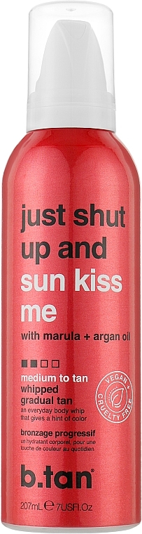 Bräunungscreme Just Shut Up And Sun Kiss Me - B.tan Medium To Tan Everyday Glow Whip — Bild N1