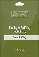 Düfte, Parfümerie und Kosmetik Straffende und reinigende Gesichtsmaske mit französischer Tonerde - Dr. Sea Firming and Purifying Facial Mask (Beutel)