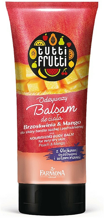 Nährender Körperbalsam mit Pfirsich und Mango - Farmona Tutti Frutti Nourishing Body Balm Peach & Mango — Bild N1