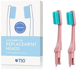 Düfte, Parfümerie und Kosmetik Austauschbare Zahnbürstenköpfe weich rosa 2 St. - TIO Toothbrush Soft