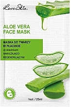 Düfte, Parfümerie und Kosmetik Tuchmaske für das Gesicht mit Aloe-Extrakt und Hyaluronsäure - Love Skin Aloe Vera Face Mask