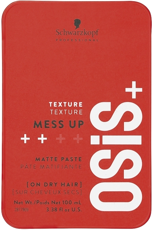 Mattierendes Haarwachs für mittleren Halt - Schwarzkopf Professional Osis+ Mess Up Matt Gum