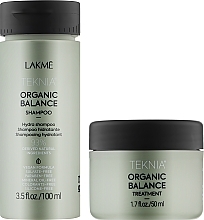 Haarpflegeset - Lakme Teknia Organic Balance (Shampoo 100ml + Haarmaske 50ml) — Bild N2