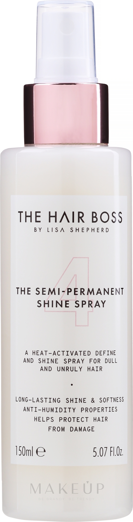 Glanzspray für stumpfes und widerspenstiges Haar - The Hair Boss The Semi Permanent Shine Spray — Bild 150 ml