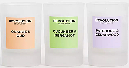 Düfte, Parfümerie und Kosmetik Geschenkset mit Blumen Mini-Kerzen - Revolution Beauty Floral Mini Candle Gift Set (Duftkerze 3x40g)