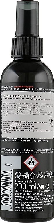 Haarspray Super starker Halt - Schwarzkopf Professional Silhouette Pumpspray Super Hold — Bild N1