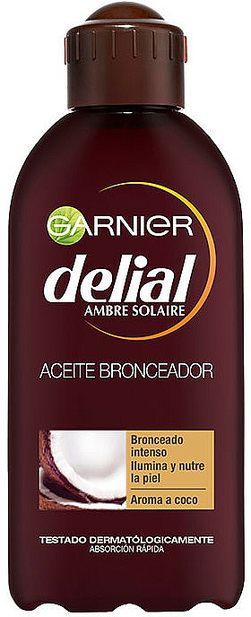 Intensives Bräunungsöl mit Kokosnussduft - Garnier Delial Ambre Solaire Intense Suntan Coco Oil — Bild N1