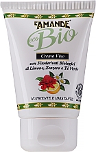 Düfte, Parfümerie und Kosmetik Pflegende Gesichtscreme mit Grüntee-, Zitronen- und Ingwerextrakt - L'Amande Eco Bio Crem