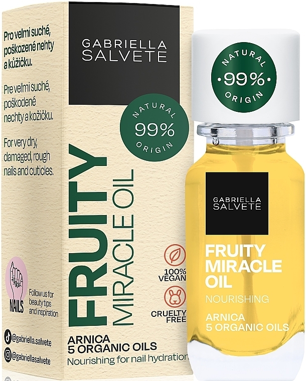Nagelöl - Gabriella Salvete Natural Fruity Miracle Oil  — Bild N1