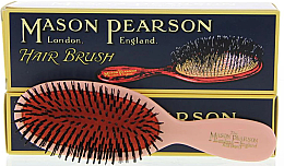 Haarbürste rosa - Mason Pearson Pocket Bristle Hair Brush B4 Pink — Bild N1