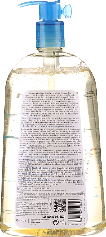 Feuchtigkeitsspendendes Duschöl für trockene, irritierte und sensible Haut - Bioderma Atoderm Shower Oil — Bild N4