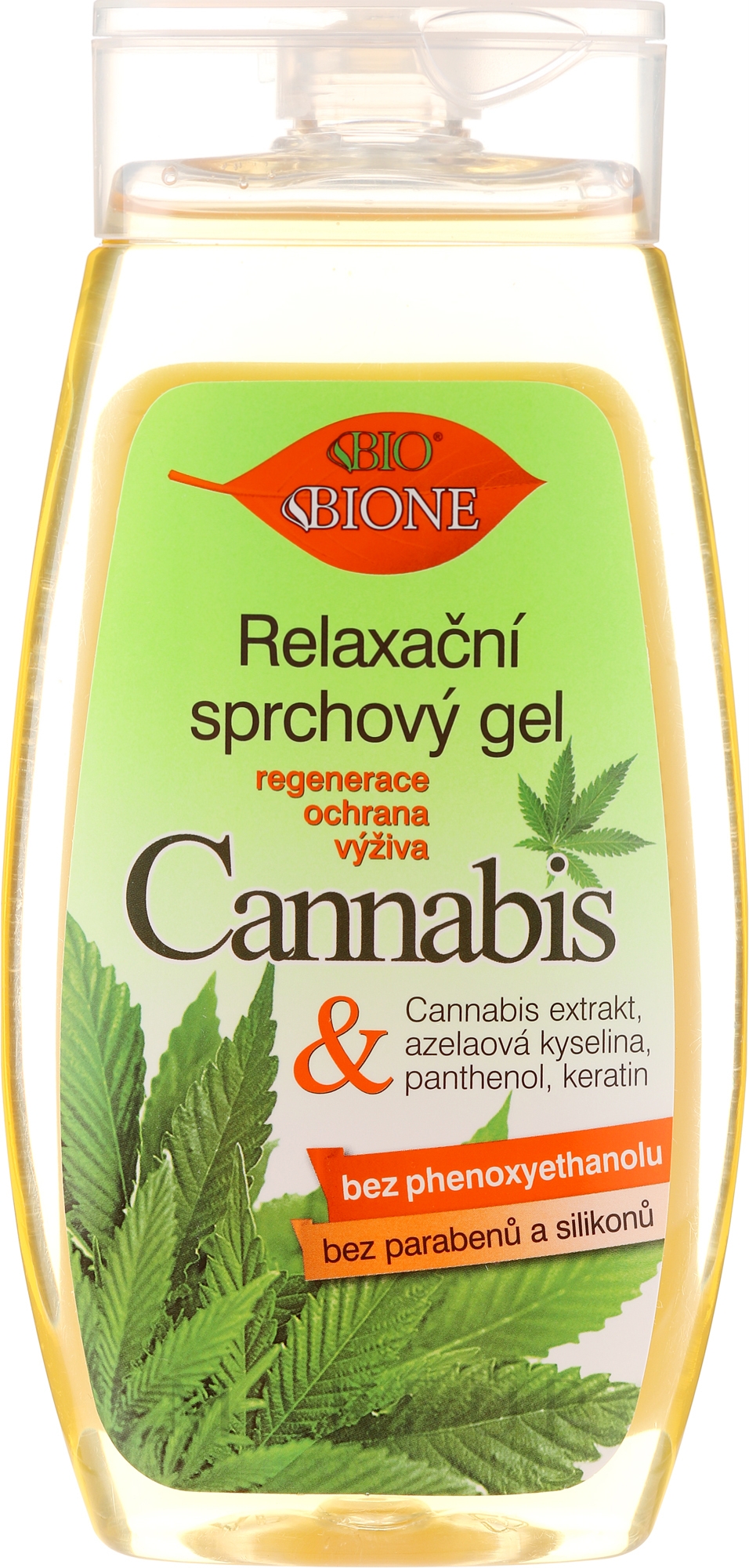 Entspannendes Duschgel mit Hanföl - Bione Cosmetics Cannabis Relaxing Shower Gel — Bild 260 ml