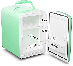 Kosmetischer Mini-Kühlschrank grün - Fluff Cosmetic Green Fridge — Bild N4