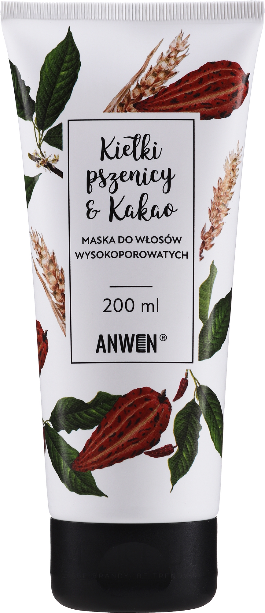 Maske für Haare mit hoher Porosität mit Weizensprossen und Kakao - Anwen Masks For Highly-Porous Hair Wheat Sprouts and Cocoa — Bild 200 ml