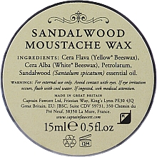 Schnurrbartwachs - Captain Fawcett Sandalwood Moustache Wax — Bild N2