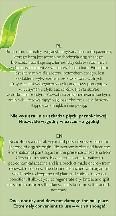 Nagellackentferner mit Schwämmchen - Laura Conti Botanical Bio Aceton — Bild N4