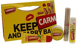 Düfte, Parfümerie und Kosmetik Lippenpflegeset - Carmex Keep And Carry Bag (Lippenbalsam 7.5g + Lippenbalsam 10g + Lippenbalsam 4.25g + Lippenbalsam 2g)