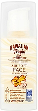 Düfte, Parfümerie und Kosmetik Feuchtigkeitsspendende Sonnenschutzlotion mit LSF 30 - Hawaiian Tropic Silk Hydration Air Soft Face Protective Sun Lotion SPF 30