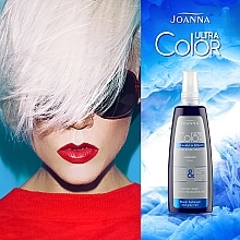Haarspray ohne Auswaschen blau für graues, blondes und aufgehelltes Haar - Joanna Ultra Color System Hair Rinse Spray Blue — Bild N6