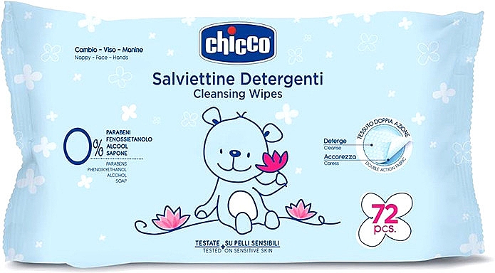 GESCHENK! Feuchttücher Soft Cleaner 72 St. - Chicco Baby Cleansing Wipes — Bild N1