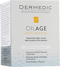 Anti-Aging Gesichtscreme - Dermedic Oilage Repairing Night Cream — Bild N2