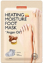 Düfte, Parfümerie und Kosmetik Wärmende und feuchtigkeitsspendende Fußmaske in Socken mit Arganöl - Purederm Heating Moisture Foot Mask