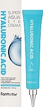 Creme für die Augenpartie mit Hyaluronsäure - FarmStay Hyaluronic Acid Super Aqua Eye Cream — Bild N2