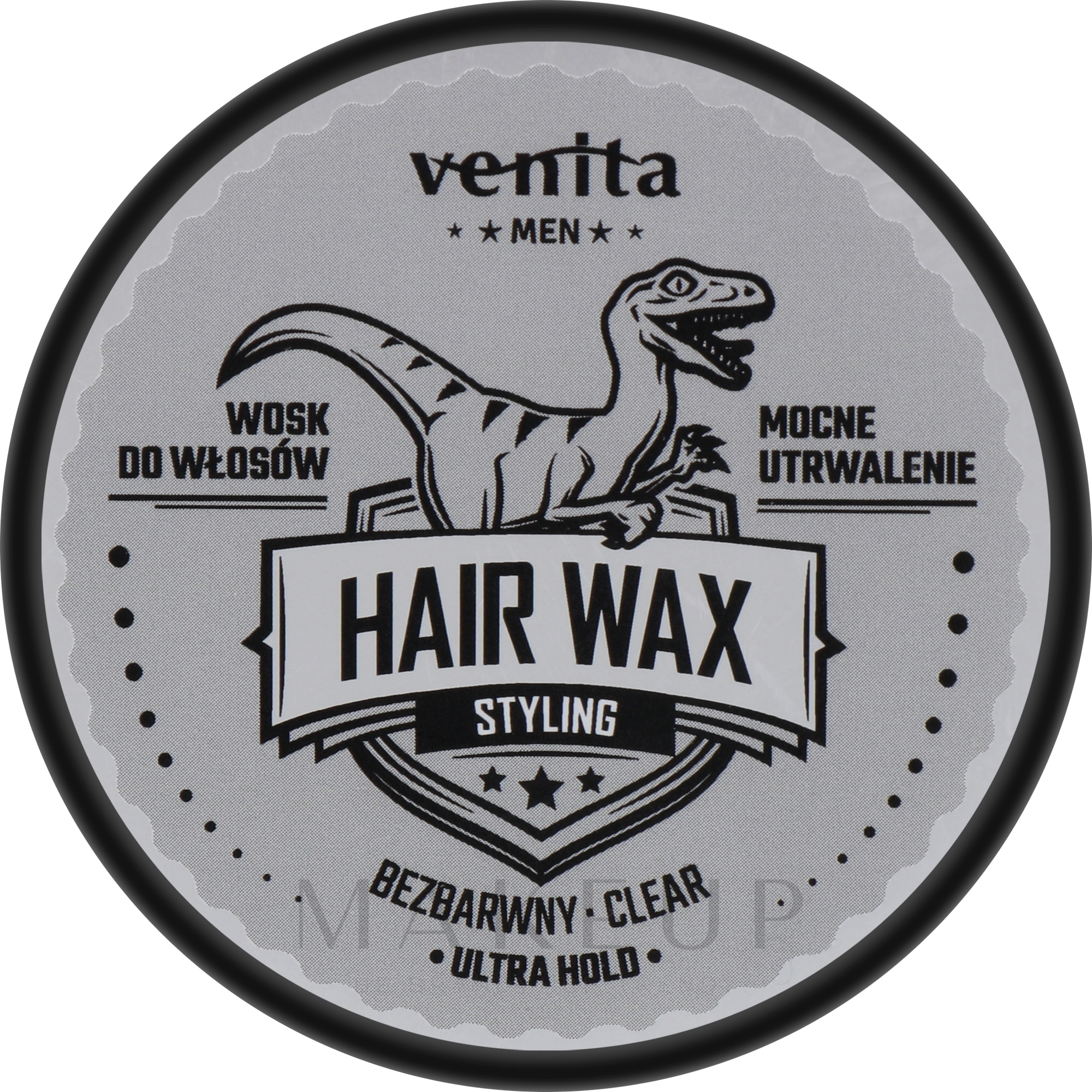 Farbloses Haarwachs - Venita Men Hair Wax Clear — Bild 75 g