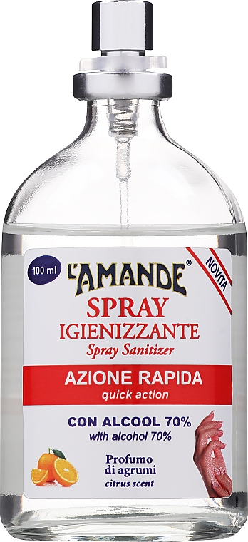 Handdesinfektionsspray mit Alkohol und Zitrusduft - L'Amande Spray Sanitizer Citrus Scent — Bild N1
