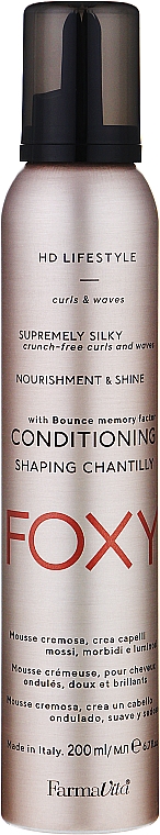 Conditioner-Mousse für mehr Volumen - Farmavita HD Life Style Conditioning & Shaping Chantilly Foxy — Bild N1