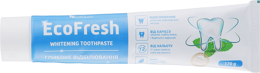 Pasta do zkbyw - Ecofusion EcoFresh Whitening Toothpaste — Bild N1