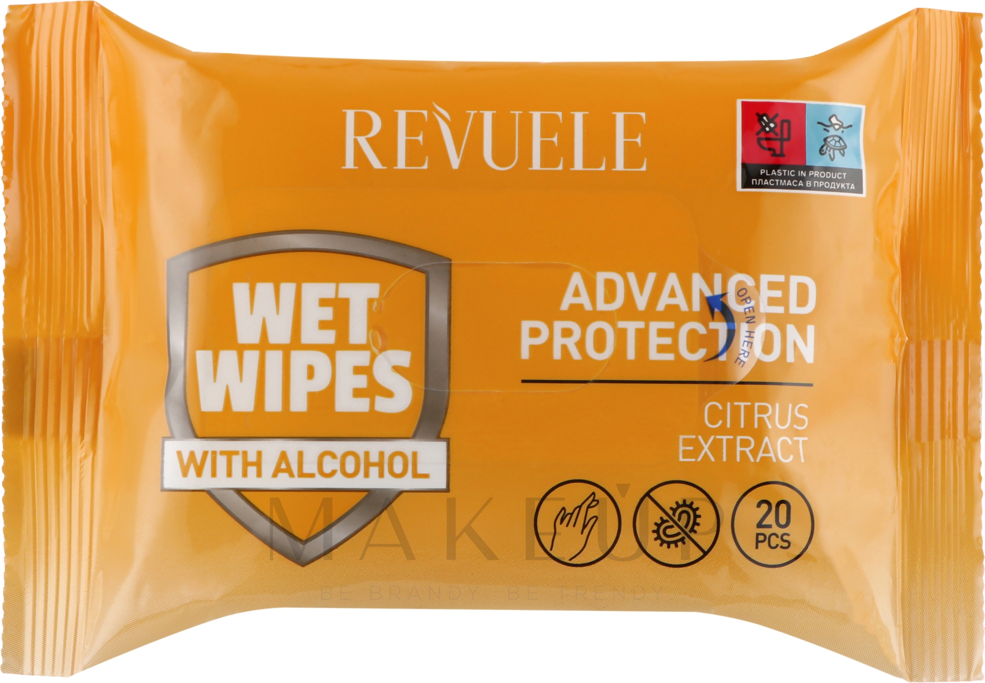 Feuchttücher mit Zitrusextrakt - Revuele Advanced Protection Wet Wipes Citrus Extracts — Bild 20 St.