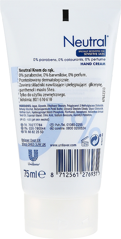 Handcreme - Neutral Hand Cream — Bild N2