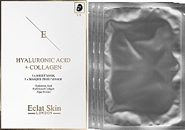 Düfte, Parfümerie und Kosmetik Gesichtspflegeset - Eclat Skin London (Tuchmaske 3 St. + Augenpatches 5x2 St.)