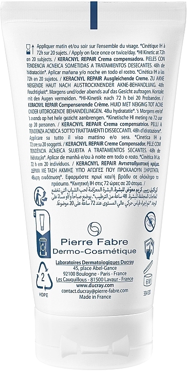 Revitalisierende Creme für zu Akne neigende Haut - Ducray Keracnyl Repair Compensatory Cream — Bild N2