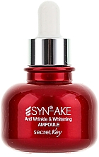Düfte, Parfümerie und Kosmetik Aufhellendes Anti-Aging Serum - Secret Key Syn-Ake Anti Wrinkle Whitening Ampoule 