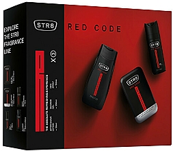 Düfte, Parfümerie und Kosmetik STR8 Red Code - Duftset (After Shave Lotion 50ml + Deospray 150ml + Duschgel 250ml)
