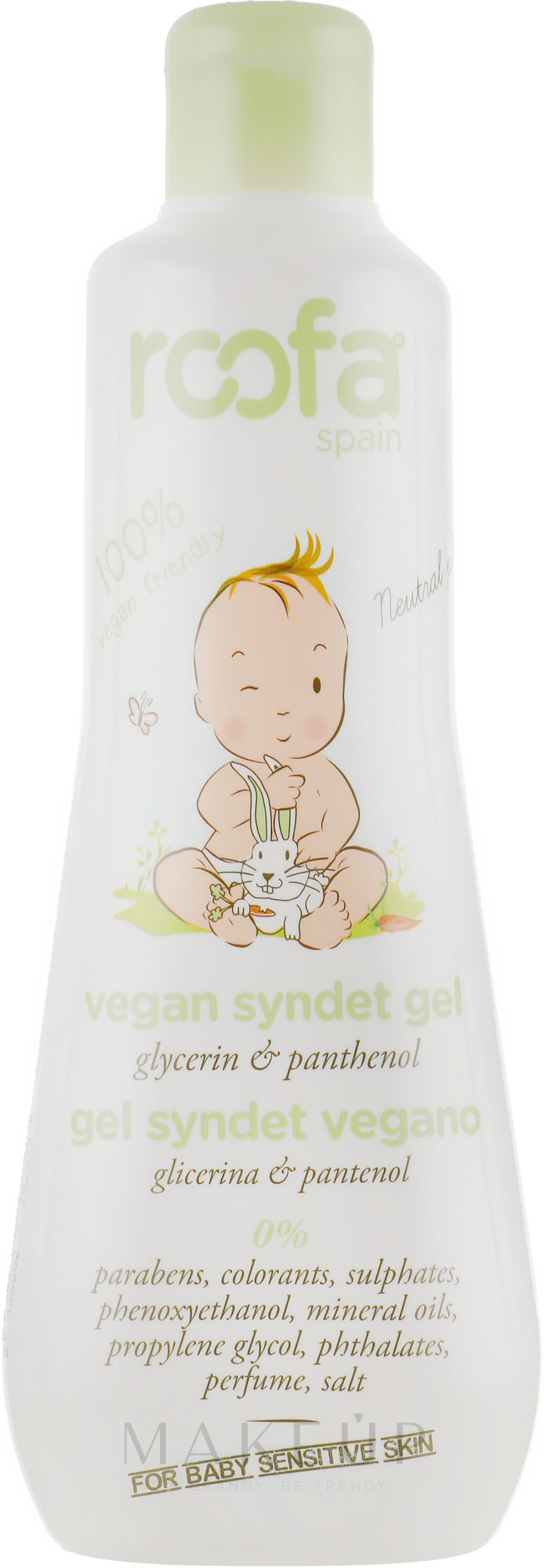 Veganes Badegel für Babys - Roofa Syndet Gel — Bild 300 ml