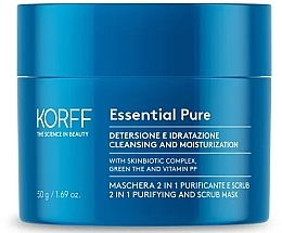 Düfte, Parfümerie und Kosmetik Peeling-Maske für das Gesicht - Korff Essential Pure 2 In 1 Scrub