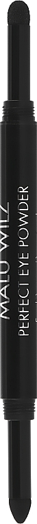 Doppelseitiger Schattenapplikator schwarz - Malu Wilz Eye Powder Applicator Black — Bild N2