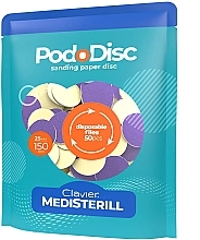 Düfte, Parfümerie und Kosmetik Ersatz-Pedikürescheiben L 150/25 mm 50 St.  - Clavier Medisterill PodoDisc 