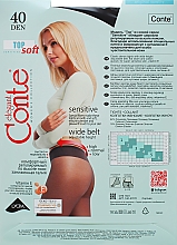 Strumpfhose für Damen Top Soft 40 Den Grafit - Conte — Bild N2