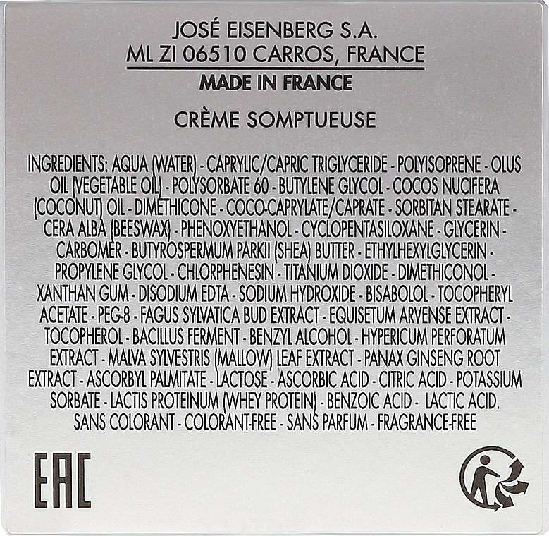 Regenerierende Augenkonturcreme - Jose Eisenberg Excellence Creme Somptueuse — Bild N3