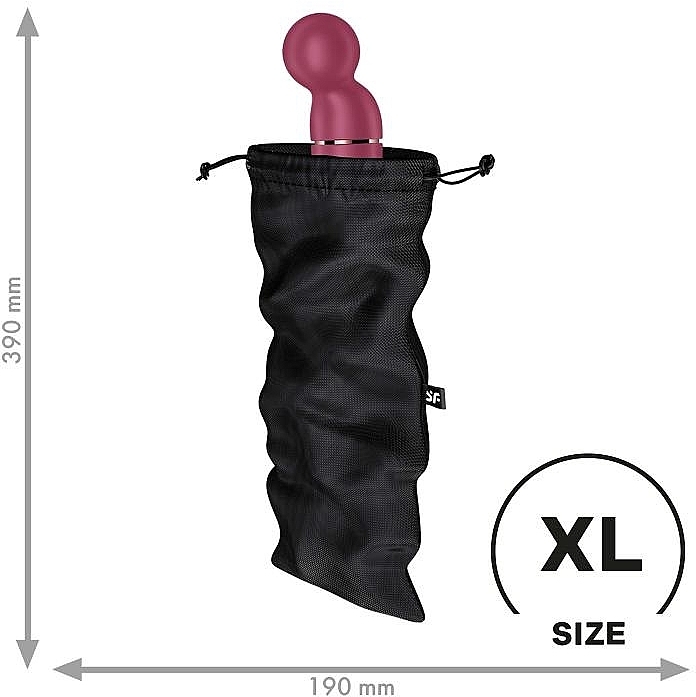 Aufbewahrungstasche für erotisches Spielzeug schwarz größe XL - Satisfyer Treasure Bag Black — Bild N2