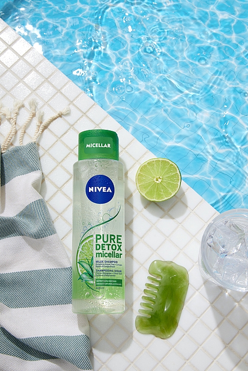 Detox Mizellenshampoo mit grünem Tee und Limette - Nivea Pure Detox Micellar Shampoo — Bild N2