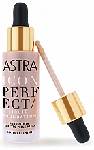 Düfte, Parfümerie und Kosmetik Flüssige Foundation - Astra Make-Up Icon Perfect Liquid Foundation