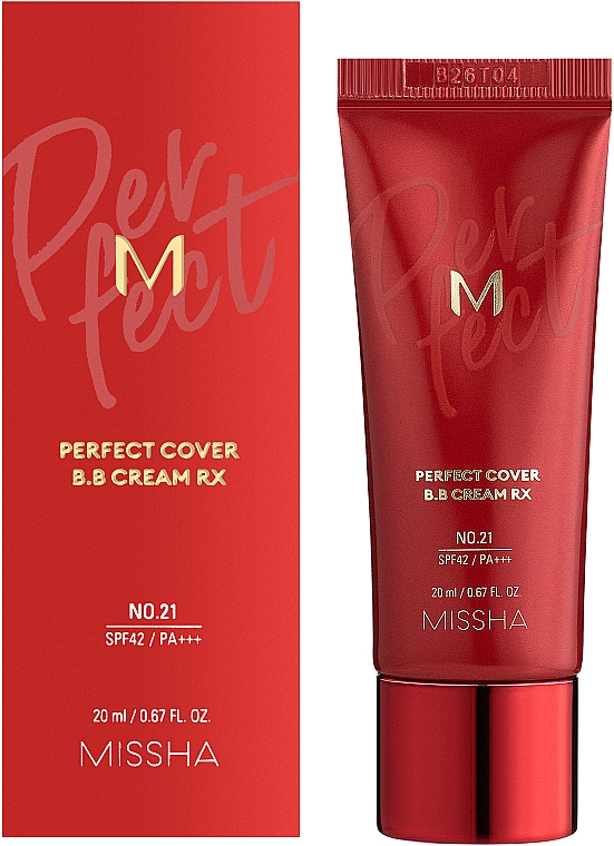 BB Gesichtscreme SPF 42 - Missha M Perfect Cover BB Cream RX SPF42/PA+++ — Bild N2