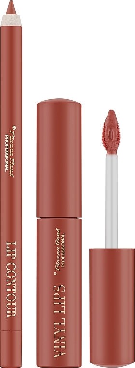 Lippen-Make-up-Set - Pierre Rene Lip Kit (Lippenkonturenstift 1.4g + Lippenstift 8ml)  — Bild N2